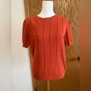 Women's Rust Knit Top